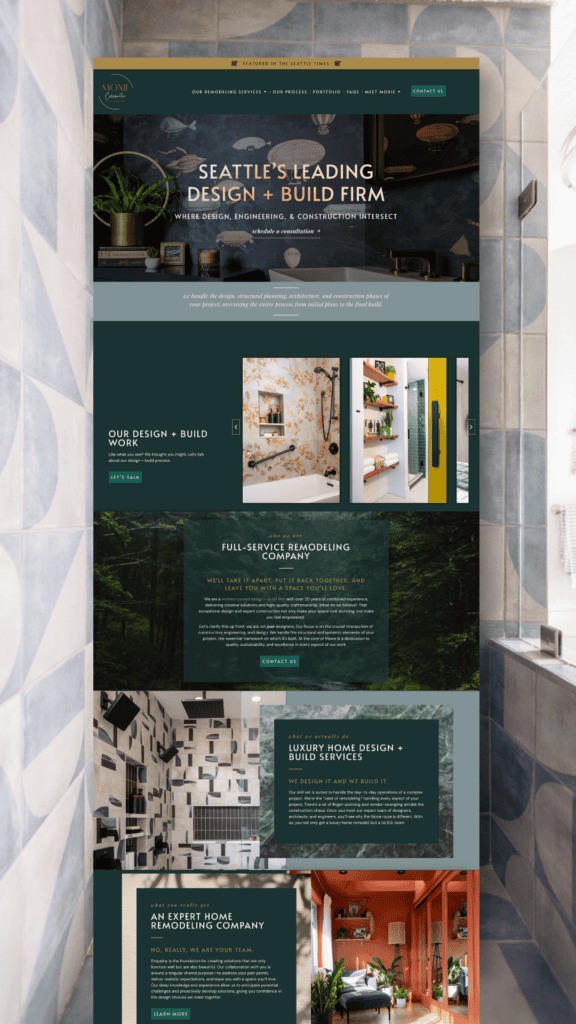 Seattle's leading design and build firm specializing in home remodeling and interior design.