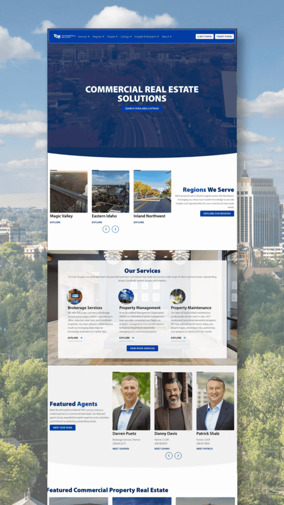 Commercial Real Estate Website Design